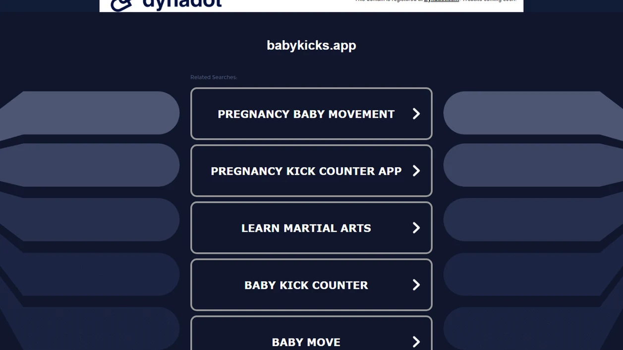 Baby Kicks App kick session screen